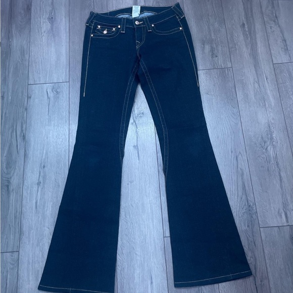 Dark True Religion flare jeans!! Vintage🥰 - Picture 2 of 2